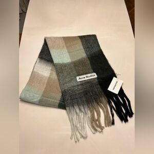 Acne Studios Plaid Wool Scarf